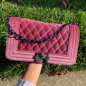 Velour purse